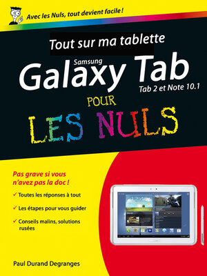cover image of Tout sur ma tablette Samsung Galaxy (Tab 2 et Note 10.1) pour les Nuls
